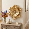 Decorative Flower Wall Art Accent Resin Layered 3D Petal Relief Floral Wall Sculpture for Hallway Entryway Living Room Decors Home