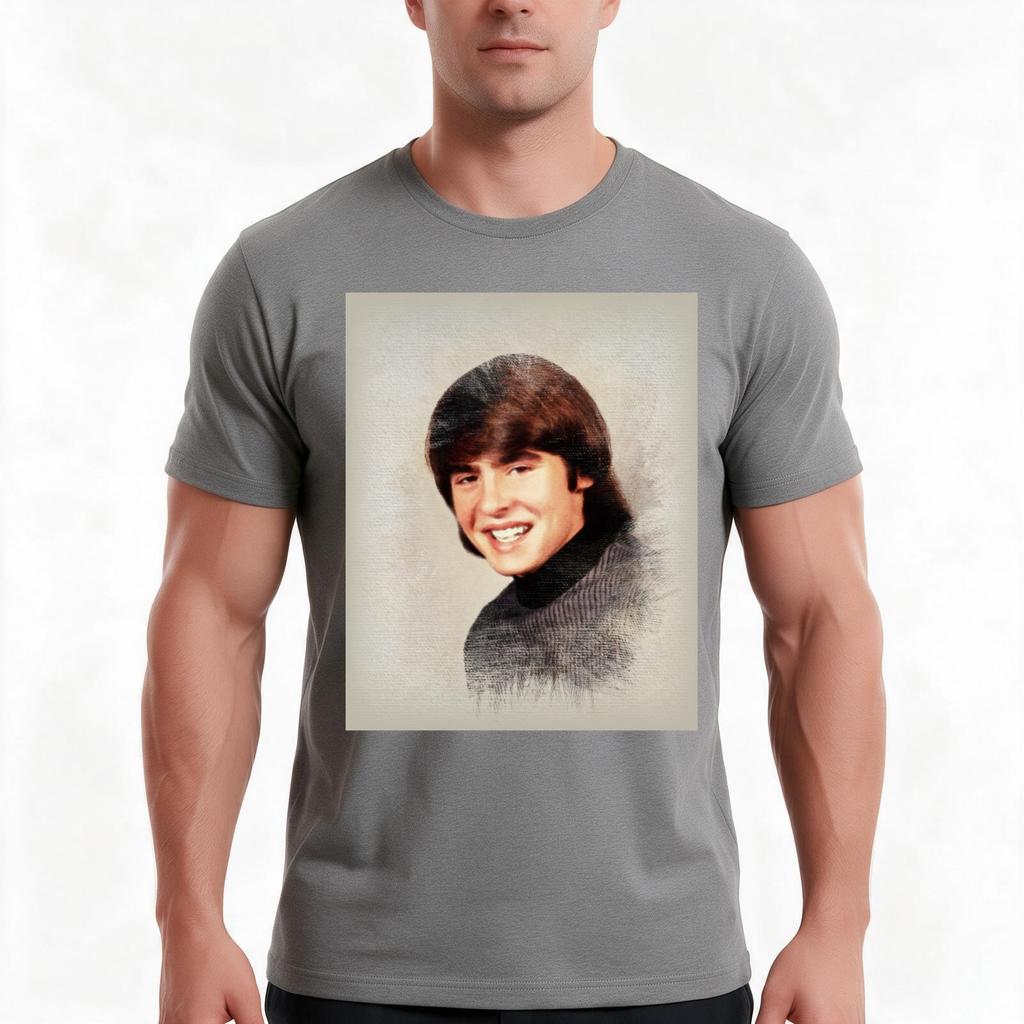 Davy Jones Music Legend Tshirt Summer Casual Cotton Tee Oversized Streetwear Tops Vintage Graphic Print Unisex Unisex Unisex
