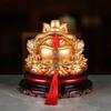 1PCS Resin Lucky Toad Ornament Living Room and Office New Chinese Style Savings Jar Cashier Decorative Crafts Opening Gift
