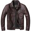 Casual Leder Jacke Männer Echte Kuh Leder Retro Vintage Leder Jacken Herren Jacken Chaqueta De Cuero Para Hombre Casacos
