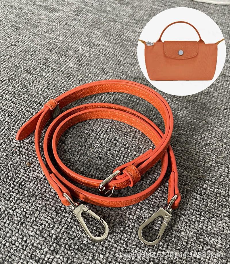 First Layer Cowhide Longxiang Mini Non-destructive Modification Dumpling Shoulder Strap Crossbody Bag Accessories Punching DIY