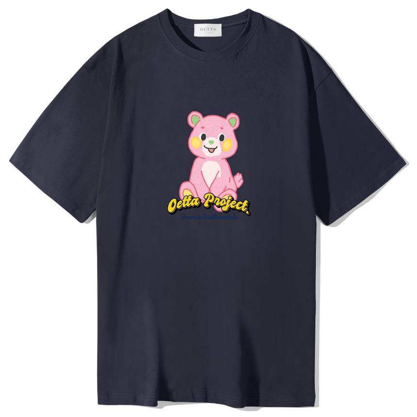 Yda Child Teddy Bear Short Sleeve T-Shirt Navy Navy/M