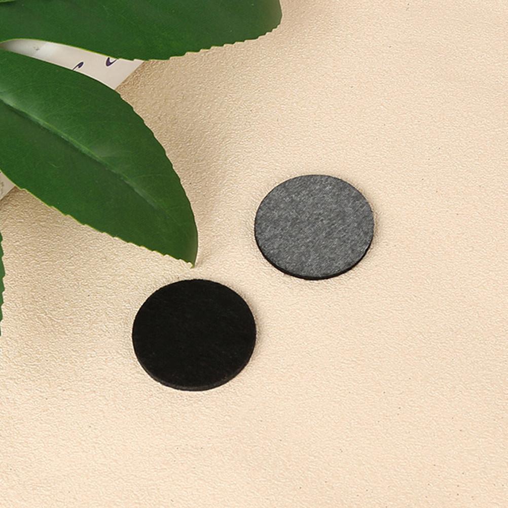 100 Piezas de Fieltro para Muebles 20 mm Redondo Autoadhesivo Antideslizante Protectores para Patas de Silla Patas de Mesa Negro