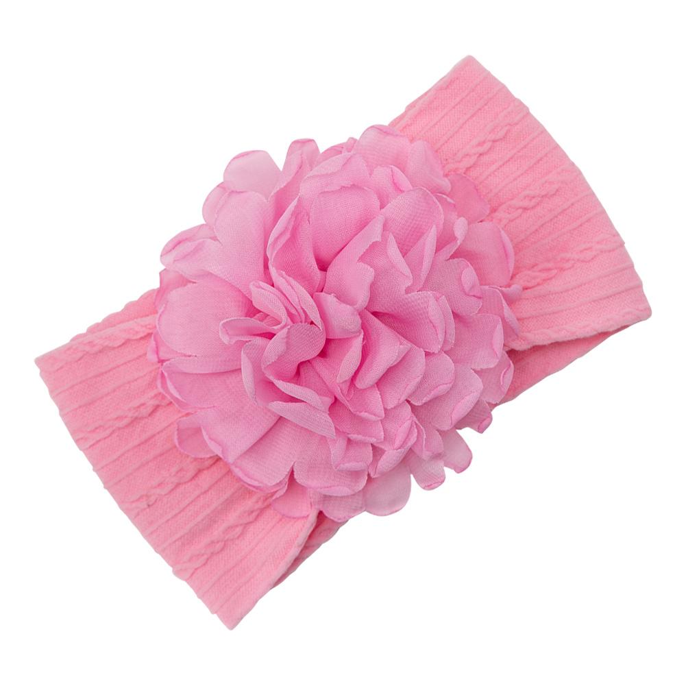 Chiffon Flower Nylon Baby Headbands Children's Hair Bands Infant Soft High Elastic Headdress Solid Boys Girls Hair Accessories