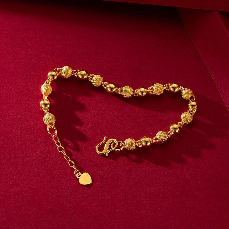Fashion Elegant Frosted Bead Versatile Water Ripple Minimalist Bracelet For Women