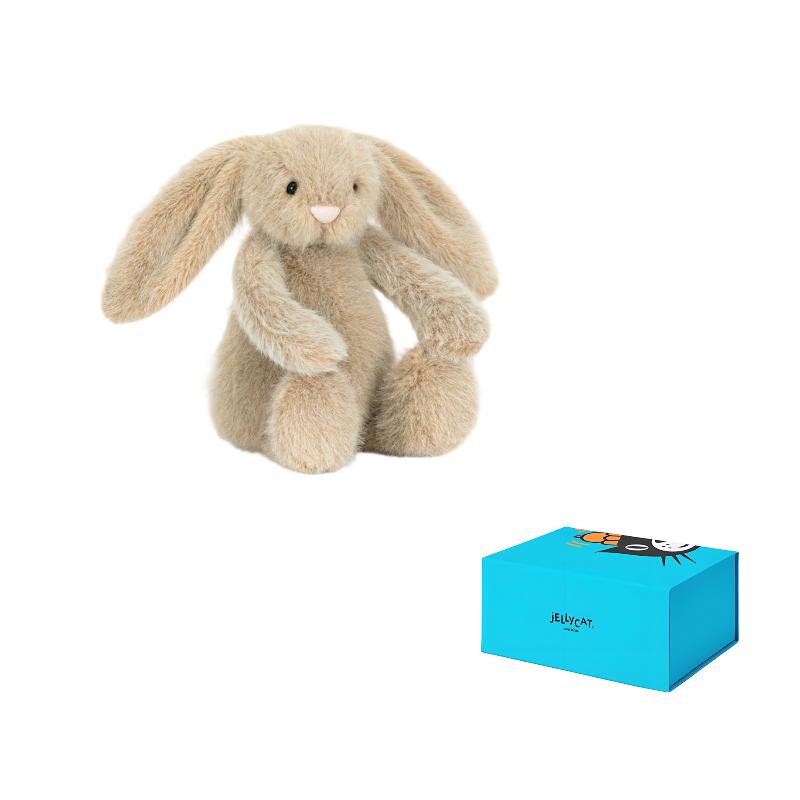 JELLYCAT Jungle Animal Velvet Oat Bunny Dolls Plush Doll 18cm High JELLYCAT-2601-0011