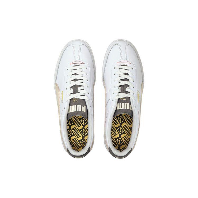 Puma Oslo-City Comfortable Versatile Lightweight Low-Top Sneakers Women Sneakers White Brown 375937-01
