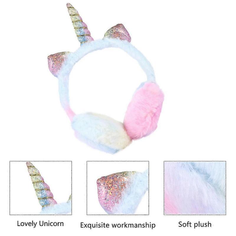 Cute Unicorn Children's Earmuffs Warm Earmuffs Unicorn Earmuffs Winter Earmuffs