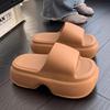 Mode Eva-Pantoletten mit dicker Sohle Damen Sommerbekleidung Sandalen mit hohen Absätzen Damen Strandschuhe Erhöhende Sandalen Rutschfest