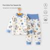 High-Waist Cotton Baby Pajamas Set: Newborn Belly Protection for Spring & Autumn