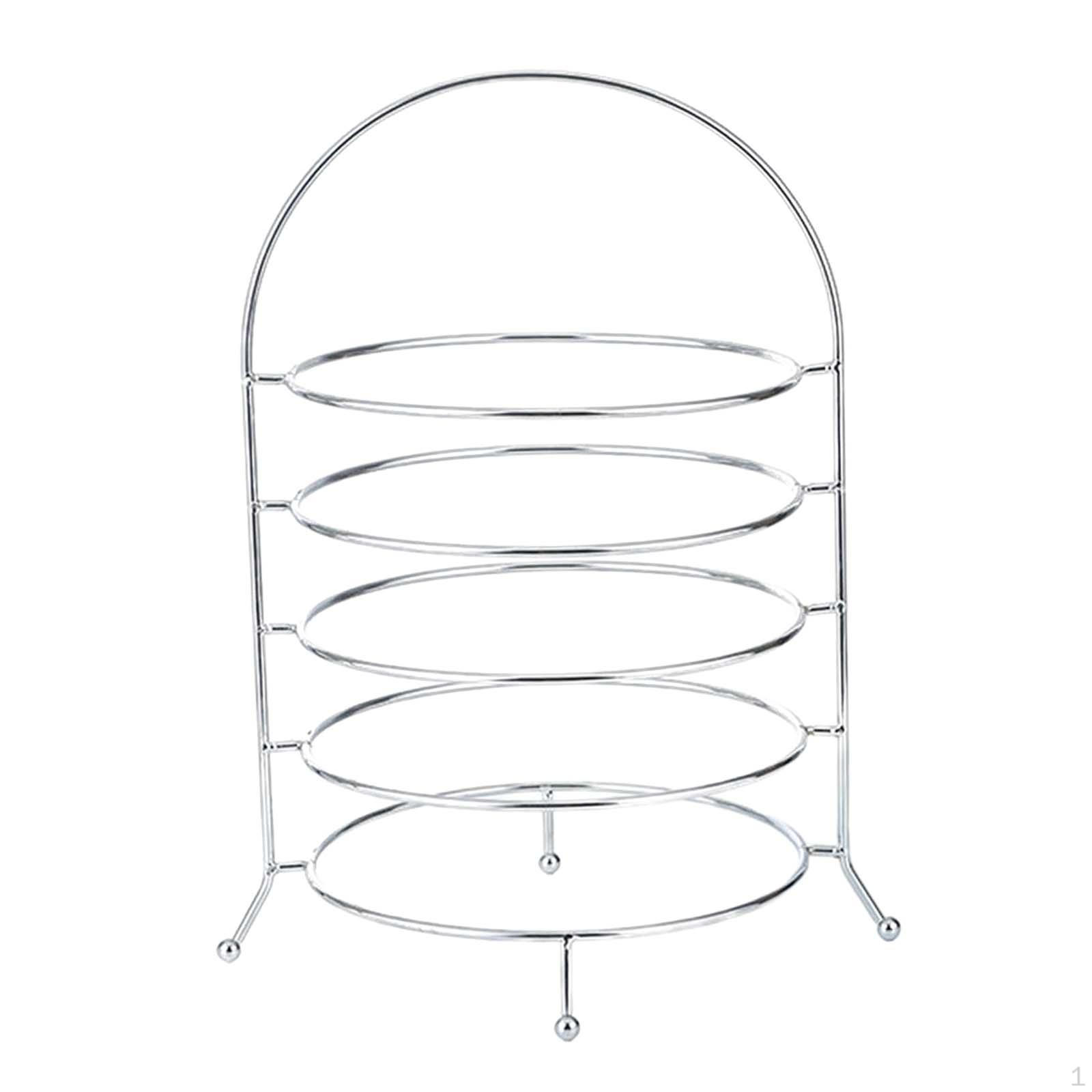 

Держатель для кексов, десертный стол, дисплей из нержавеющей стали, фруктовые конфеты, декоративные 5 layer Argent