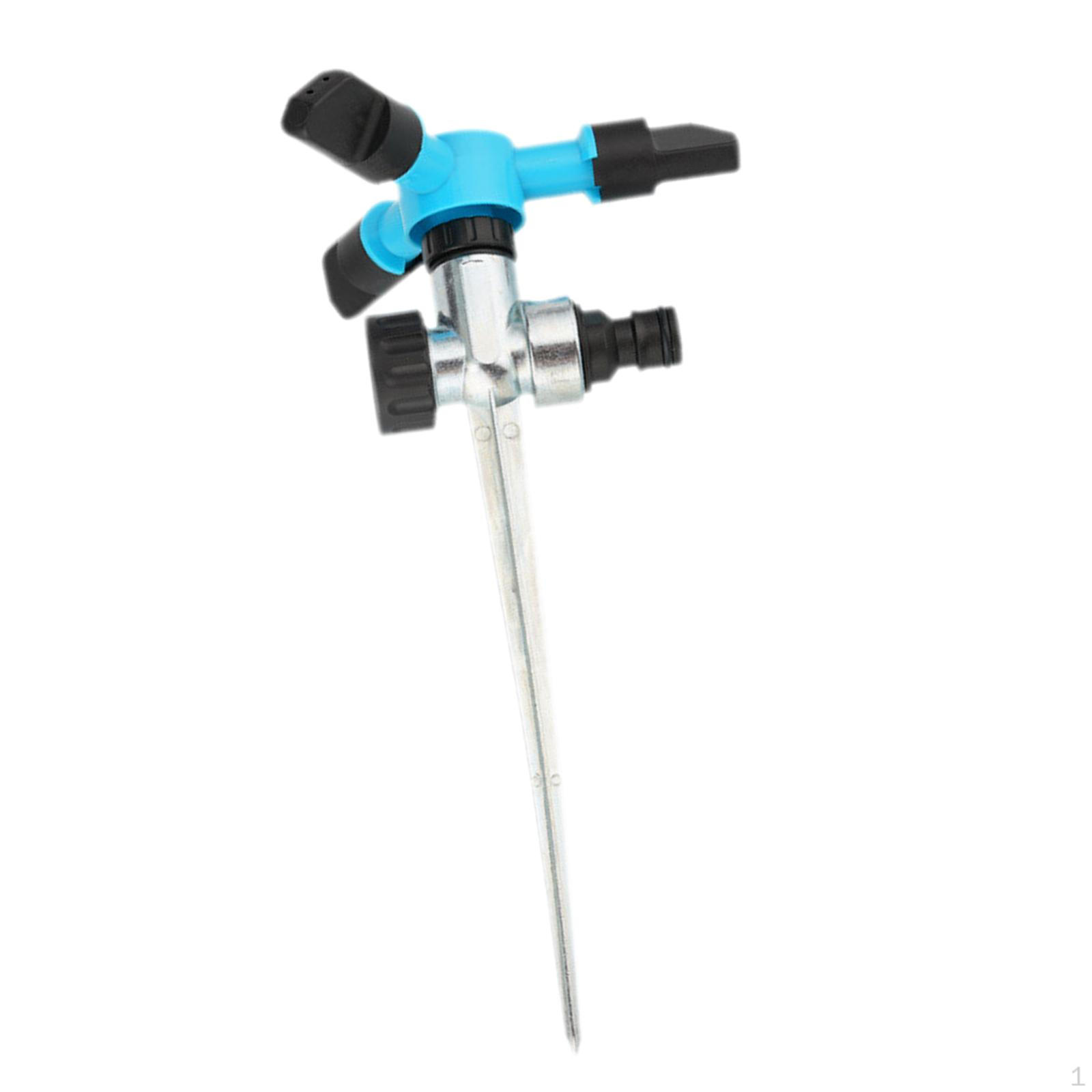 Rotating Lawn Sprinkler Large Area Coverage Metal Irrigation system° Automatic Water for
