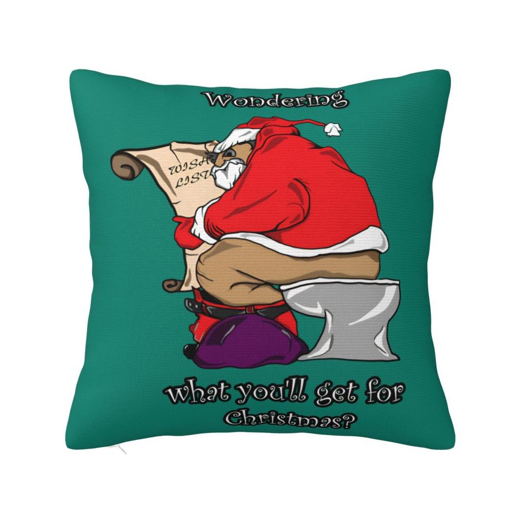 Christmas Humor Pillow Case Cushion Cover Soft Custom DIY Pillow Cover Morden Pillowcases For Wedding Party Home Decor