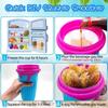 with Straw Spoon Slushy Cup Ice Cream Shape Smoothies Making Cup Homemade Smoothies Cup  Summer