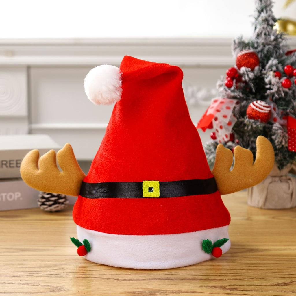 Christmas Decorations Christmas Hat Santa Claus Lamp Non-woven Hat Christmas Gift