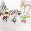 12Pcs/box Christmas Tree Balls Ornament 6CM Transparent Hanging Bauble Pendant 2025 Christmas New Year Party Home Decoration