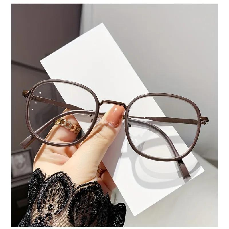 Anti-blue Anti Radiation Eyeglasses Sqaure Metal Frame Eyeglasses Unisex