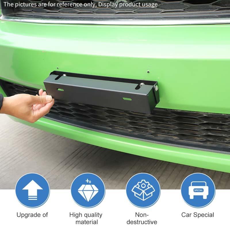 Car Rear Tailgate Handle License Plate Holder Bracket Iron Mounting Fit For Jeep Wrangler For Ford For Dodge Etc. Exterior Accessories