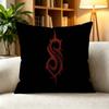 GGritty Vintage Slipknot Metal Band Horror  Square DoubleSided printed Pillow Case Bedroom Bedside Pillow Sofa Cushion Cover