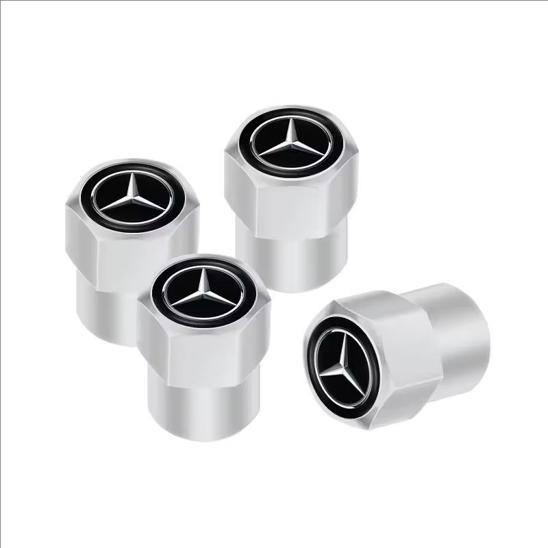 4Pcs Aluminum Alloy Car Wheel Tire Valve Caps Stem Cover For Mercedes-Benz W203 W204 W205 W212 W213 W166 W176 W167 W168W177 W223  c1