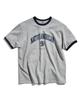 Peullukeu American Vintage Ringer T-Shirt Grey Navy Fst357