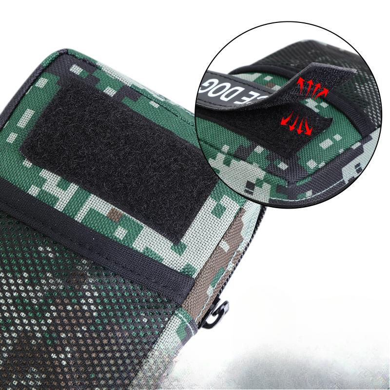 1PC Tactical Dog Self-backpack, Medium and Large-sized Dog Outdoor Travel Portable Self-backpack Training Bag Velcro Tactical Backpack