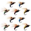 10pack Fly Fishing Lures Dry Baits Fly Lures Dry Wet Baits Nymphs Dragonflies Streamers for Surfcasting