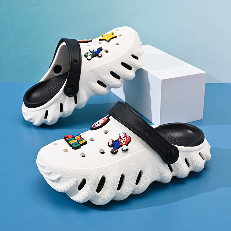 Fun And Colorful Mario Characters Kids Summer Clogs Soft Eva Material Lightweight And Breathable Design