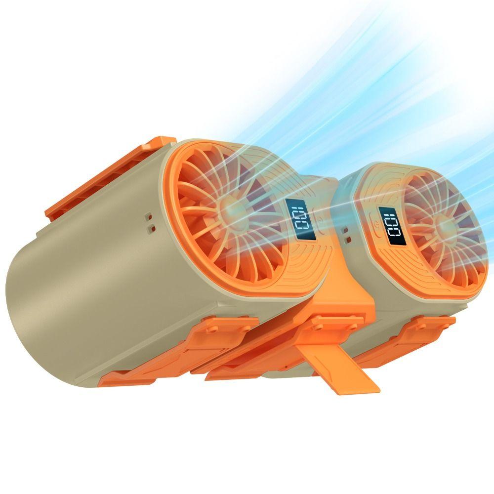 Five Gear Wind Split 2-in-1 Waist Hanging Fan Portable Portable Fan Hanging Neck Fan  Office