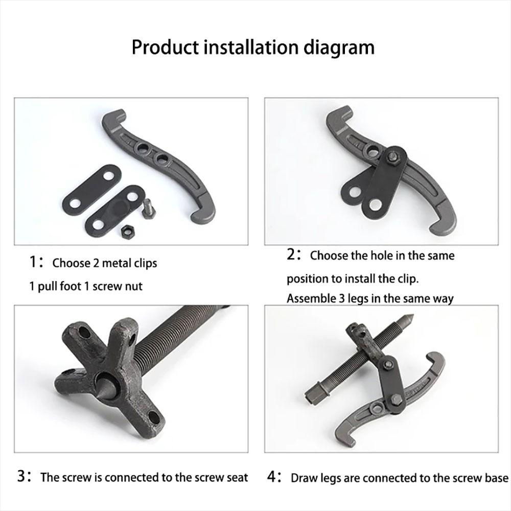 1Pcs Multifunctional Bearing Puller Fly Wheel Pulley Removal Extractor New Gear Claw Puller