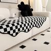 Checkered Sofa Cushion Four Seasons Universal Living Room Irregular Straight Row Sofa Cushion Bedroom Living Room Non-Slip Sofa