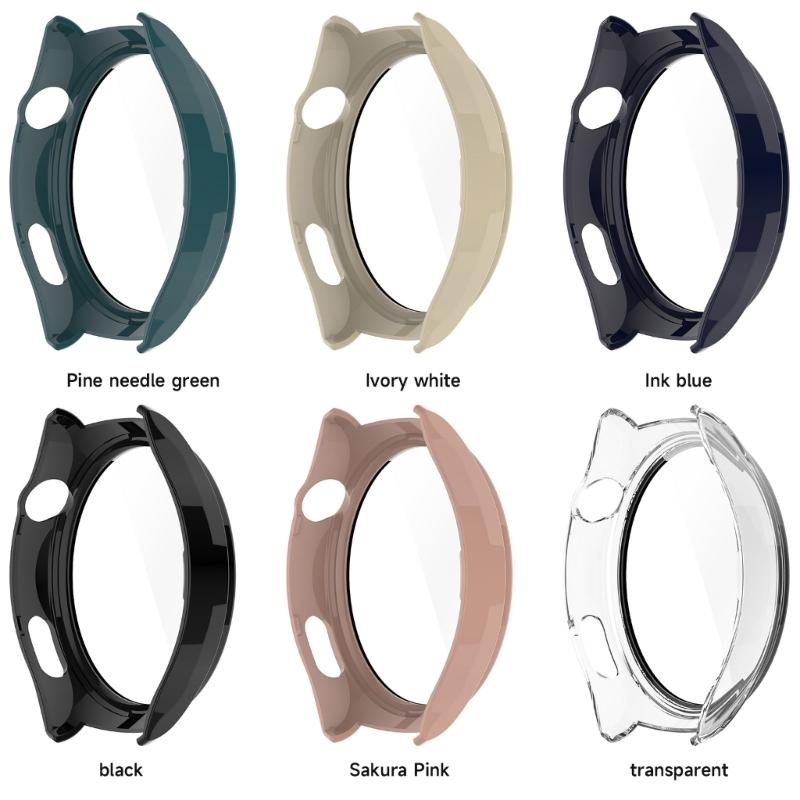 Screen Protector Case Full Coverage PC Protective Cover Washable Bumper Shells Skin for Watch 4 Smartwatch Replacement