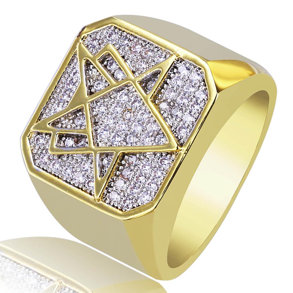 Geometric Hip Hop Men's Popular Jewelry Ring