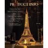 Rowood Eiffel Tower,3D Puzzle Model Kits for Adults,DIY 3D Wooden Puzzles for Adults,Builing Set with LED,Home Decoration Festival Gift Idea