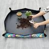 Foldable Oxford Fabric Plant Repotting Mat Waterproof Gardening Tray for Potting Soil Transplanting Indoor Outdoor Use