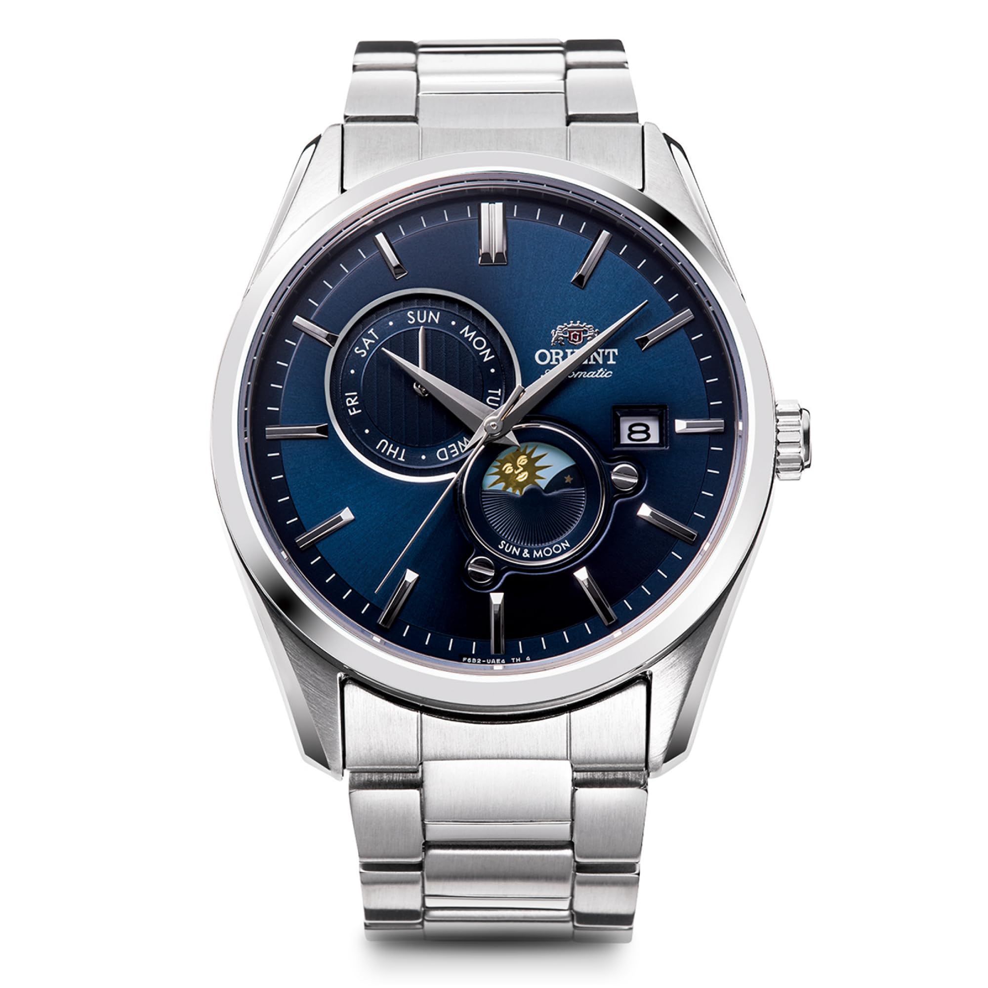 

ORIENT Sun and Moon Автоматичний годинник Механічний автоматичний внутрішній гарантійний сучасний темно-синій [ORIENT] SUN&MOON Manufacturer s RN-AK0303L для чоловіків Темно-синій