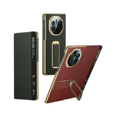 Suitable for Huawei Matex5 Mobile Phone Case Wristband Bracket Rotating X6 Collector's Version Electroplating X3 Business Anti-fall Leather Case