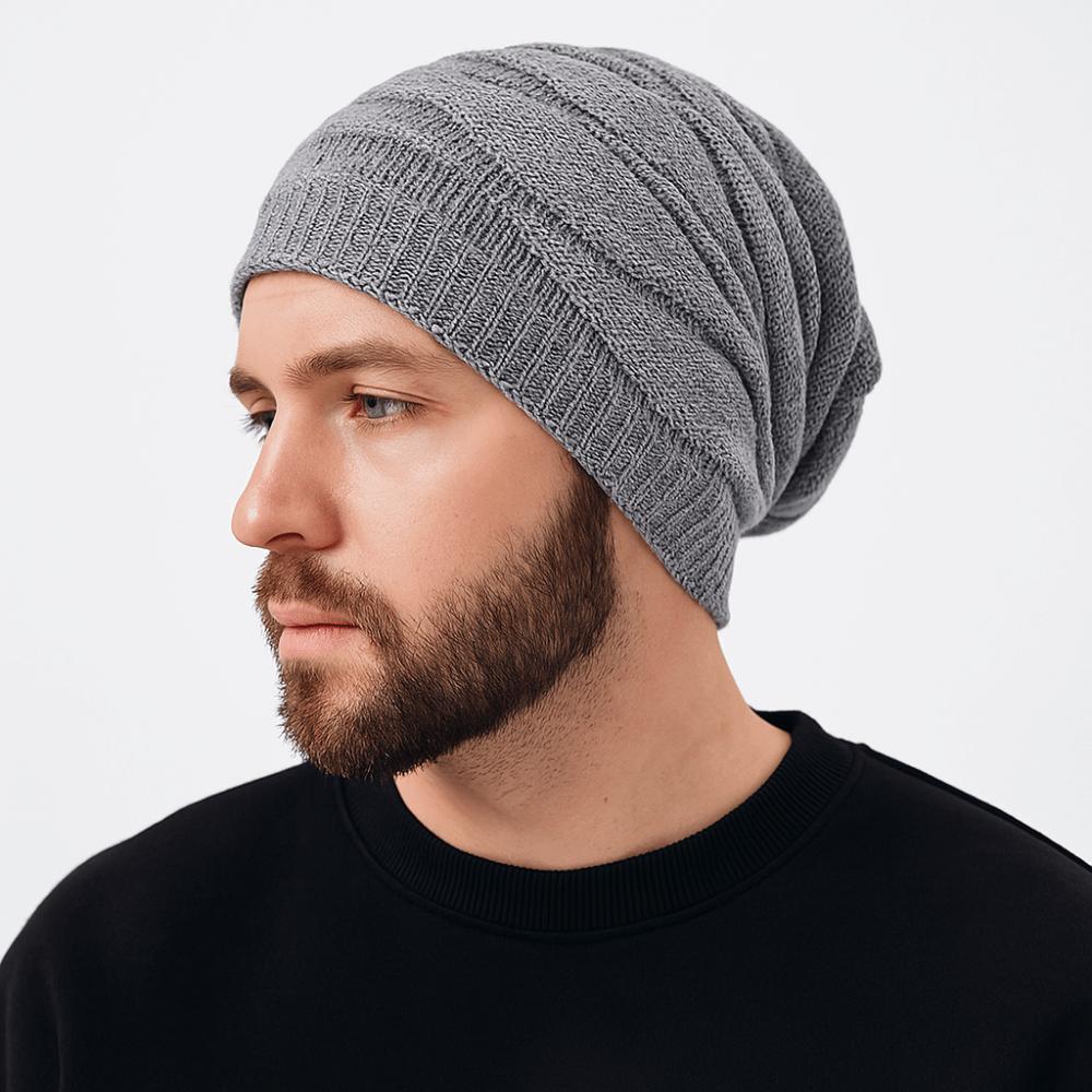 Woolen Knitted Pullover Hat Keep Warm Beanies Cap Simple Woolen Hat  Outdoor