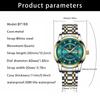 BINBOND Luxury Watch for Man Elegant Date Week Waterproof Luminous Men Watch Quartz Stainless Steel Sports Men's Watches