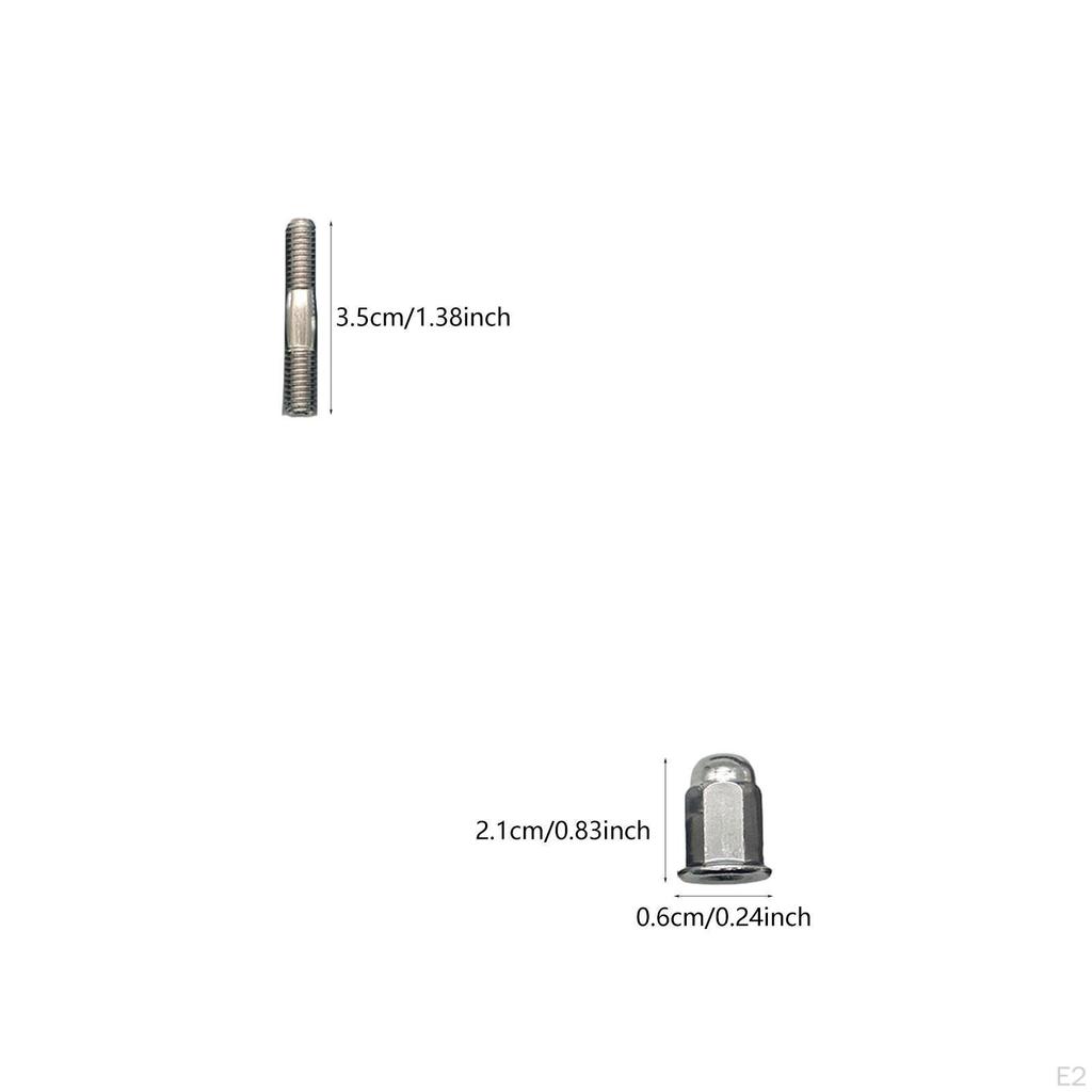 Motorcycle Exhaust Stud Bolt Nut Set Professional Easy To Install