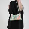 2025 New Popular Contrasting Color Small Bag Women's Autumn Casual Texture Messenger Bag Foreign Style Design Shoulder Small Square Bag
