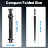 WEYLLAN VP5 Video 65 inches Professional Fluid 6kg Load Compatible with DSLR Cameras and Video Cameras Tripod, (approx. 165cm), Grade, Head,