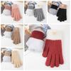Windproof Knitted Gloves  Anti-cold Mittens Cute Winter Gloves  Outdoor