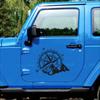3D Car Sticker Compass Rose Navigate Mountain 4x4 Offroad Vinyl Sticker Decal Car Decal