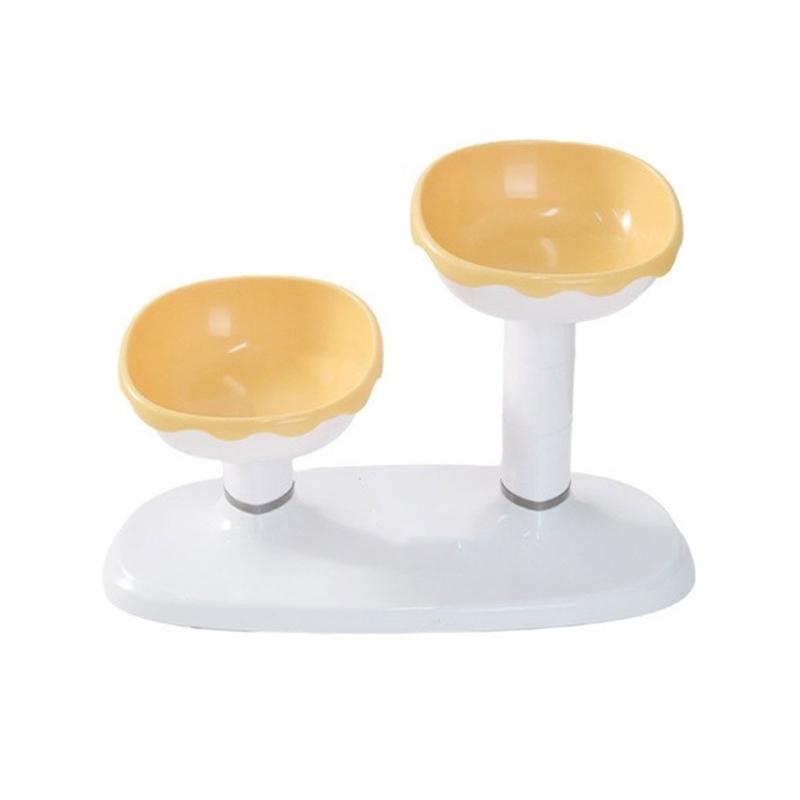 

Durability Pet Bowls Suit Cats Feeding Station Veterinary Pet Bowls Puppy Cats Bowl for Cats, Kittens, Small Dogs жёлтый