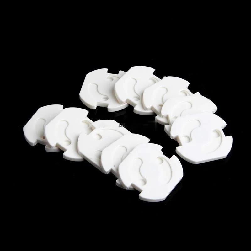 10Pcs EU Power Socket Electrical Outlet Baby Child Safety Guard Protection Anti Electric Shock Plugs Protector Rotate Cover