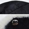 Imitation mink environmentally friendly duck tongue hat with adjustable female winter fur ball hat