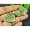 31-32MM Vessonite?Heart 2 Pcs Healing Heart Cabochon loose Gemstone 86Cts. SK-4124