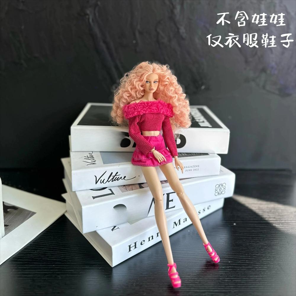 2025 New Clothes Set + Shoes / 30cm Doll Clothing Suit Plush Coat Top Skirt Pant Sweater Outfit for 1/6 Doll Clothes / Diy Toys