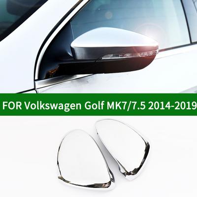 Pro Volkswagen Golf MK7/7.5 GTI/TSI R 2014- kryt zpětného zrcátka na straně vozu Sportsvan chromově stříbrný blinkr
